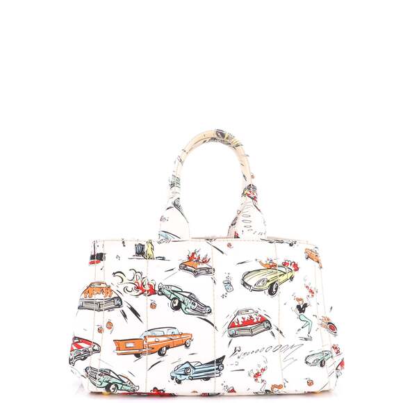 Prada Canapa Convertible Tote Printed #239066P57B - Picture 3 of 7